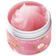 BIOAQUA Body Neck Legs Back Peach Extract Fruit Acid Exfoliation Cream Scrub- 140Gm
