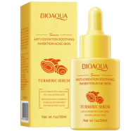 BIOAQUA Turmeric Whitening Freckles Serum Remove Dark Spots Melasma Brighten Lighten Melanin Improve Dull Anti-aging Face Skin Care - 30ml