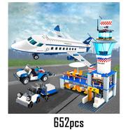 BLOCKS 652Pcs GUDI 8912 Fit City Aircraft Terminal Car Set Mini Figures Educational BuilDING image