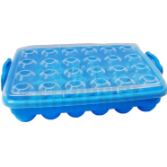 BP Egg Tray Large, 24 Eggs Dispenser Holder Eggs Storage Container Plastic Box Large 2 Dozen icon