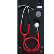 BSMI Paediatric Stethoscope Paediatric - Black and Red