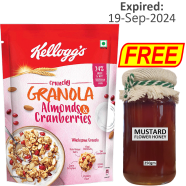 BUY 1 Kelloggs Crunchy Granola Almonds and Cranberries - 460 gm GET 1 Mustard Honey 250gm FREE!! - GC34