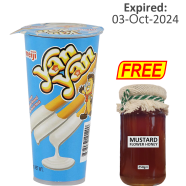 BUY 1 Meiji Yan Yan Vanilla - 50 gm GET 1 Mustard Honey 250gm FREE!! - Vanilla:3-Oct-24 | Honey: 31 Aug 2025