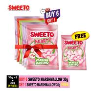 BUY 6 Sweeto Marshmallow 30gm GET 1 Sweeto Marshmallow 30gm FREE