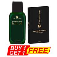 BUY ONE Organikaon Rosemary Plus Onion Hair Oil (150ml) GET ONE Organikaon Premium Hair Treatment Pack (100gm) FREE!!!