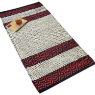 Baah 05 Handmade Natural Jute Rug 4x2 Inch icon