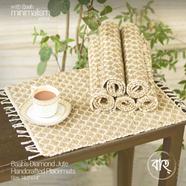 Baah’s Diamond Jute Handcrafted Placemat-set of 6