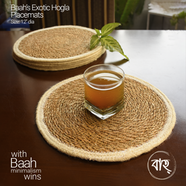 Baah’s Exotic Hogla placemats 12″ dia (set of six)