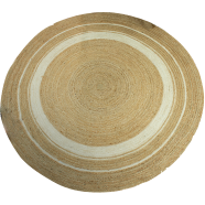 Baah’s Field’s Of Gold 01 Natural Living Jute Round Rug 4′ dia icon