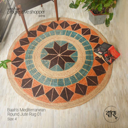 Baah’s Mediterranean Round Jute Rug 01