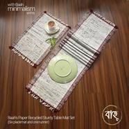 Baah’s Paper Recycled Sturdy Table Mat Set
