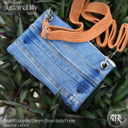 Baah’s Upcycled Denim Cross Body Purse icon