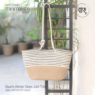 Baah’s Winter Vibes Jute Tote