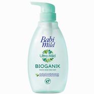 Babi Mild Ultra Mild Bioganik Head and Body Baby Bath Wash- 400ml