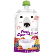 Baby Bear Bite Bite Music Fruit Food Bag Baby Fruit And Vegetable Puree Bag Reusable -1Piece