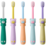 Baby Cartoon Handle Soft Hair Toothbrush Children's Toothbrush 1-6 Years old Baby Soft Hair Mouth Card Set -1 piece