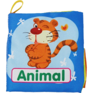 Baby Cloth Book [Animal 1356] Early Education Enlightenment Sound Paper BB Whistle Tear-Resistant Three-Dimensional Cloth Book - 1 Pcs icon