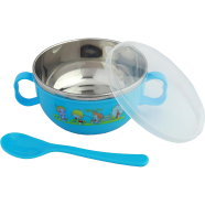 Baby Feeding Spoon And Bowl Set Stainless Steel 1 Bowl and PP 1 Spoon Any color icon