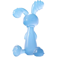Baby Full Silicone Teether Hand Rattle Fitness Soft Rabbit Educational Toy CN -1pcs