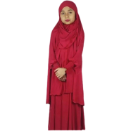 Baby Khimar/Kheemar Borka Full Set (khimar_6-10_purple) image