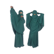 Baby Khimar/Kheemar Borka Full Set (khimar_4-6_coffee) image