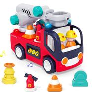Baby Musical Fire Truck Toys-Early learning Rescue Vehicle