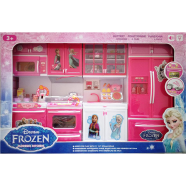 Baby New Toys Frozen Cartoon Figured Battery Operated Modern Dream Kitchen Set - QF26210FR