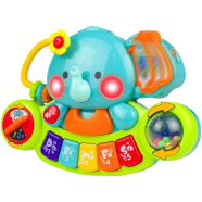 Baby Piano Toys 6 to 12 Months, Musical Toys Elephant Piano Keyboard for Toddlers 1-3, Light Up Educational Electronic Learning Toys Birthday Gift for 1 Years Olds Kids Boys Girls