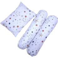 Baby Pillow Set 3 in 1 Random Multicolor and Design