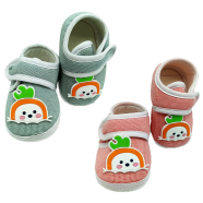 Baby Shoes Newborn Infant Warm Booties Soft Anti-Slip Sole Winter Button Flats Boots (baby_shoe_cloth_0-6m_ran)0-6 Months Random Color - 245138704 icon