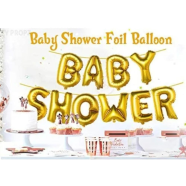 Baby Shower Foil Balloon Banner For Baby Shower Supplies Decorations Baby Girl Baby Boy- Pack Of 1