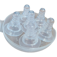 Baby Silicone Nipple Soft Silicone With Box - 6 pcs 