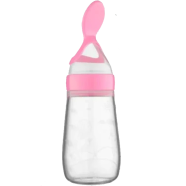 Baby Smile Rice Powder Feeder Silicone Bottle with Plastic Spoon 125 ml