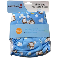 Baby Washable And Adjustable Cloth Diaper With Nappy / Pad - 1 Pcs icon