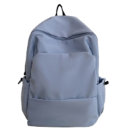 Backpack For Men And Women Korean Version Large Capacity Solid Color - Light Blue