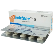 Backtone 10 mg Tablet 10's Strip icon