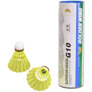 Badminton Shuttle Cock Nylon Superior Grade 6pcs Green - G10 icon