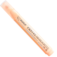 Baile Text Highlighter Assorted Pastel Colors Orange 1 Pcs