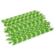 Bamboo Design Plastic Paper Straw - 50 Pcs - JRXG-ZZ