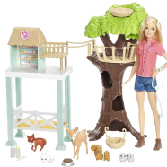 ​Barbie Doll And Animal Rescue Center With 8 Animals