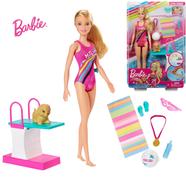 Barbie GHK23 Dreamhouse Adventures Swim ‘n Dive Doll and a Sweet Puppy with Accessories!