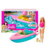 Barbie GRG30 Boat Doll Playset With Puppy And Accessories