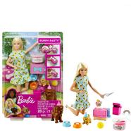 Barbie Puppy Party Doll And Playset - GXV75 