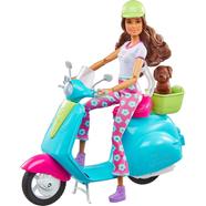 Barbie HGM55 Fashionistas Doll And Scooter Travel Playset