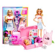 Barbie HJY18 Doll And Accessories, 'Malibu' Travel Set