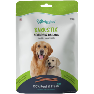 Wiggles Barkstix Chicken and Hemp For Healthy Dog Treats 100 gm