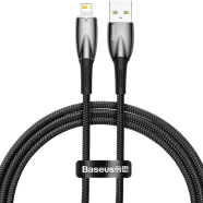 Baseus Cable For Iphone 5 6 7 8 9 X 11 12 13 14 Series Glimmer Series Fast Charging Data Cable Usb To I P 2.4A 1m Black Cadh000201