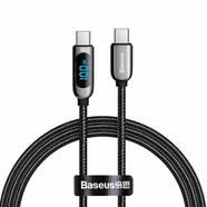 Baseus Display Fast Charging Data Cable Type-C to Type-C 100W 1m (CATSK-B01)-Black
