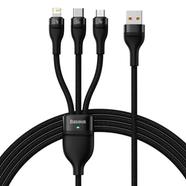 Baseus Flash Series Ⅱ One-for-three Fast Charging Data Cable USB to M L C 66W 1.2m(CASS040001)- Black