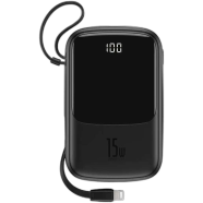 Baseus Qpow Digital Display 15W Power Bank 10000mAh Type-C/Lightning
